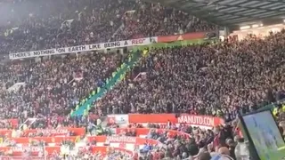 Liverpool fans singing Ole’s at the wheel away at man United 5-0