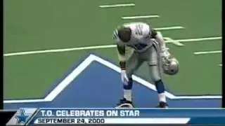 Terrell Owens Celebrates on Dallas Star