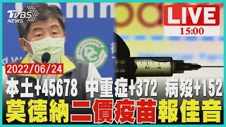 【本土+45678 中重症+372 病歿152 莫德納二價疫苗報佳音LIVE】