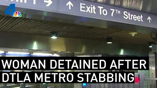 Woman Detained After Metro Worker Fatally Stabbed at Station | NBCLA