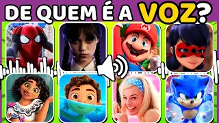 🕵️‍♂️🔊 ADIVINHE O PERSONAGEM PELA VOZ | Desafio das Vozes | Só vai acertar quem é bom| Quiz