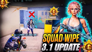 AGGRESSIVE SQUAD WIPE 💥 POCO X6 PRO 5G BGMI TEST SMOOTH + 90 FPS GAMEPLAY 3.1 UPDATE