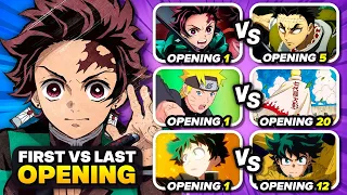 SAVE ONE OPENING: First vs Last Anime Opening 🎵 | Anime Quiz Challenge