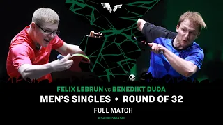 FULL MATCH | Felix LEBRUN vs Benedikt DUDA | MS R32 | #SaudiSmash 2024