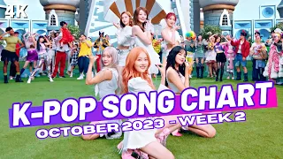 (TOP 100) K-POP SONG CHART | OCTOBER 2023 (WEEK 2)