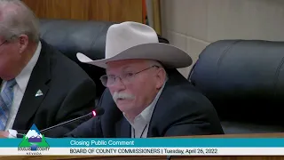 Board of County Commissioners | Special Meeting | April 26, 2022