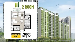 Woodgrove Ascent 2-room (Type 2) Virtual Tour | 2021 May Woodlands BTO | VR 360 4K