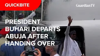 President Buhari departs Abuja after handing over to Bola Tinubu