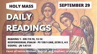 THRUSDAY, SEP 29 | DAILY CATHOLIC READINGS & GOSPEL REFLECTION | Today's Catholic Mass Readings