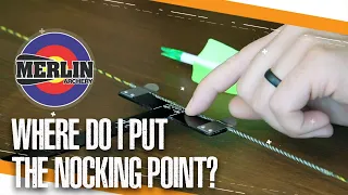 Nock point position for a traditional bow - Merlin archery