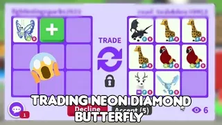 Trading neon diamond butterfly in adopt me April 26, 2024