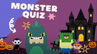 Monster Quiz ♫ | Halloween Song | Wormhole Learning - Songs For Kids