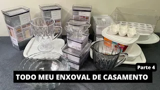 TODO MEU ENXOVAL DE CASAMENTO PT4 - Potes paramount | Coleção marinex | Jarras | Panos de prato