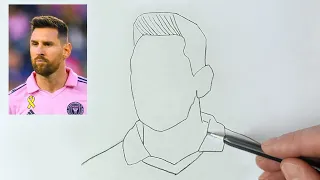 How to Draw Lionel Messi ( Inter Miami ) Drawing Tutorial.