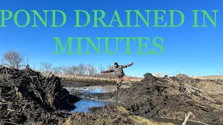 35 POUNDS OF TANNERITE DRAINED POND IN MINUTES!!! (WE FLOODED EVERYTHING DOWN STREAM)