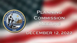 Planning Commission Meeting: December 12, 2022