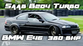 Saab b204 Turbo swapped BMW E46 Drift Car- 380BHP // Unlimited Super. TSDRIFTDAYS
