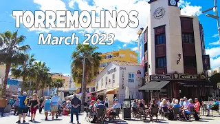 Torremolinos Malaga Spain Town Walk Costa del Sol March 2023 [4K]