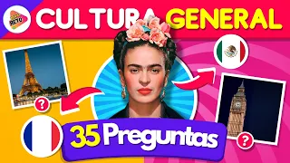 35 Preguntas de Cultura general 🌎 📚🤓#1 ¿Cuánto Sabes?🤔 | Preguntas y Respuestas | Trivial-Reto✅