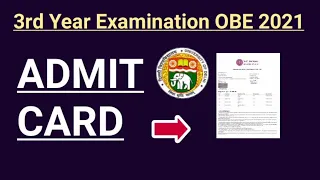 DU SOL Third Year examination 2021 | Open book exams Admit Card | College Updates