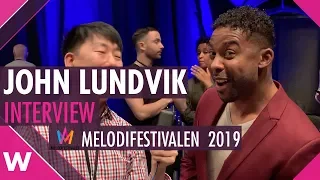 John Lundvik "Too Late For Love" Interview @ Melodifestivalen 2019 | wiwibloggs