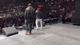 Crowd went crazy: 112 brings Lil Zane out to perform “ANYWHERE” at State Farm Arena in Atlanta.