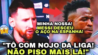 🚨NOSSA!!! MESSI DEFENDE VINICIUS JR E DETONA A ESPANHA!! NINGUÉM ESPERAVA POR ESSA!