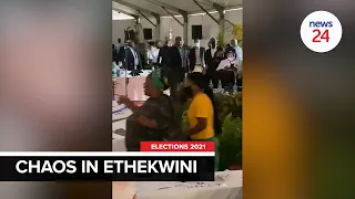 WATCH | Chaos erupts in eThekwini as ANC supporters storm inaugural council meeting