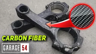 Making and testing carbon fiber conrods