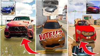 Car Parking Multiplayer vs Driving School Sim vs Extreme Car Driving Sim | DAMAGE Logics Comaprison