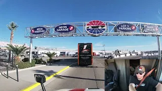 NASCAR Haulers Load in to Las Vegas Motor Speedway!