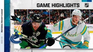 Sharks @ Canucks 12/27 | NHL Highlights 2022