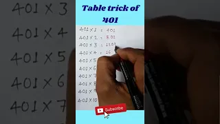 #table trick #maths trick Table 401 ki new trick #short #shorts #shortvideo #shortsvideo #shortsfeed