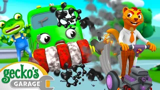 Don't Get Dirty Weasel | Gecko's Garage | Trucks For Children | Cartoons For Kids