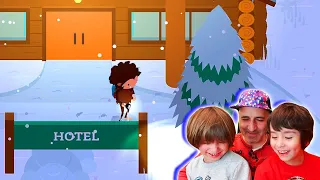 El MISTERIOSO HOTEL de la NIEVE - Dani y Evan en SNEAKY SASQUATCH Apple Arcade