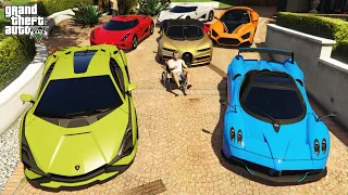 GTA 5 Stealing Expensive Luxury Cars with Michael | GTA-5 (Real Life Cars #75)