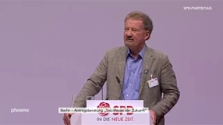 Sozialstaat der Zukunft: Karl Finke auf dem SPD-Parteitag am 07.12.19