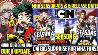 Finally My Hero Academia Season 4, 5 & 6 on Cartoon Network!😍 Release Date? || CNI Big Surprise