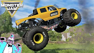Monster Jam INSANE High Speed Jumps and Crashes New Map #12 | BeamNG Drive