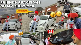 Friends Reaction on My First Car 🤐😱 *EPIC REACTIONS* | Youtube Money 💸💰???