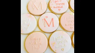 Using our Mothers Day Reverse Cookie Stamps