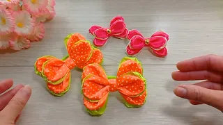 DIY/ Раз и готово 🎀. Быстрый и лёгкий способ создания бантиков  🍀Quick and easy way to make bows