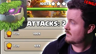 Level 2 Mountain Golem DESTROYS District in 2 Attacks (Clash of Clans)