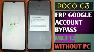Poco c3 frp google account bypass without pc very easy trick