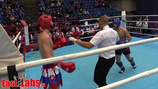 2017 WAKO Budapest   K1  60kg  Tadlanek SVK vs Nadrov RUS