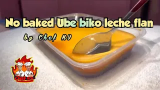 No baked Ube Biko Leche Flan / Ube Biko De Leche / Recipe for business / Chef KV