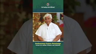 Arjuna Ranatunga Speaking about Sri Sathya Sai & 1996 Cricket World Cup