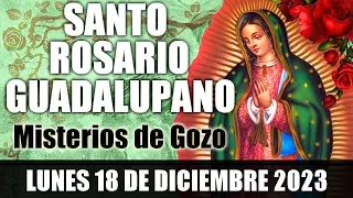 EL SANTO ROSARIO DE HOY LUNES 18 DE DICIEMBRE 2023 🌷MISTERIOS GOZOSOS 🙏 ROSARIOS GUADALUPANOS