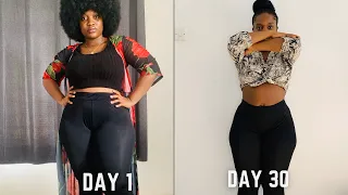 WEIGHT LOSS (TRANSFORMATION) AFTER 30 DAYS ROLLING 72 WATER FAST CHALLENGE | Before & After