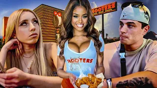 Lleve a mi Novia de Aniversario a HOOTERS  CASI ME TERMINA